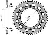 PBR rozeta 4308 40 C45 HONDA XL 250 X 83-84 ( náhrada za 245 40 ) (řetěz 520) (MADE IN ITALY)